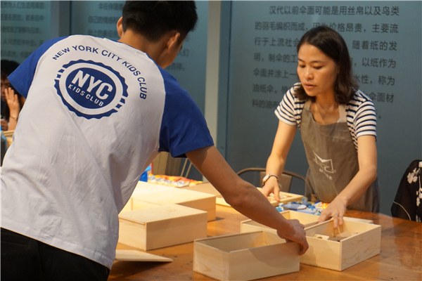 NYC紐約國際杭州遠洋樂堤港早教中心小小木工藝術貼畫回顧